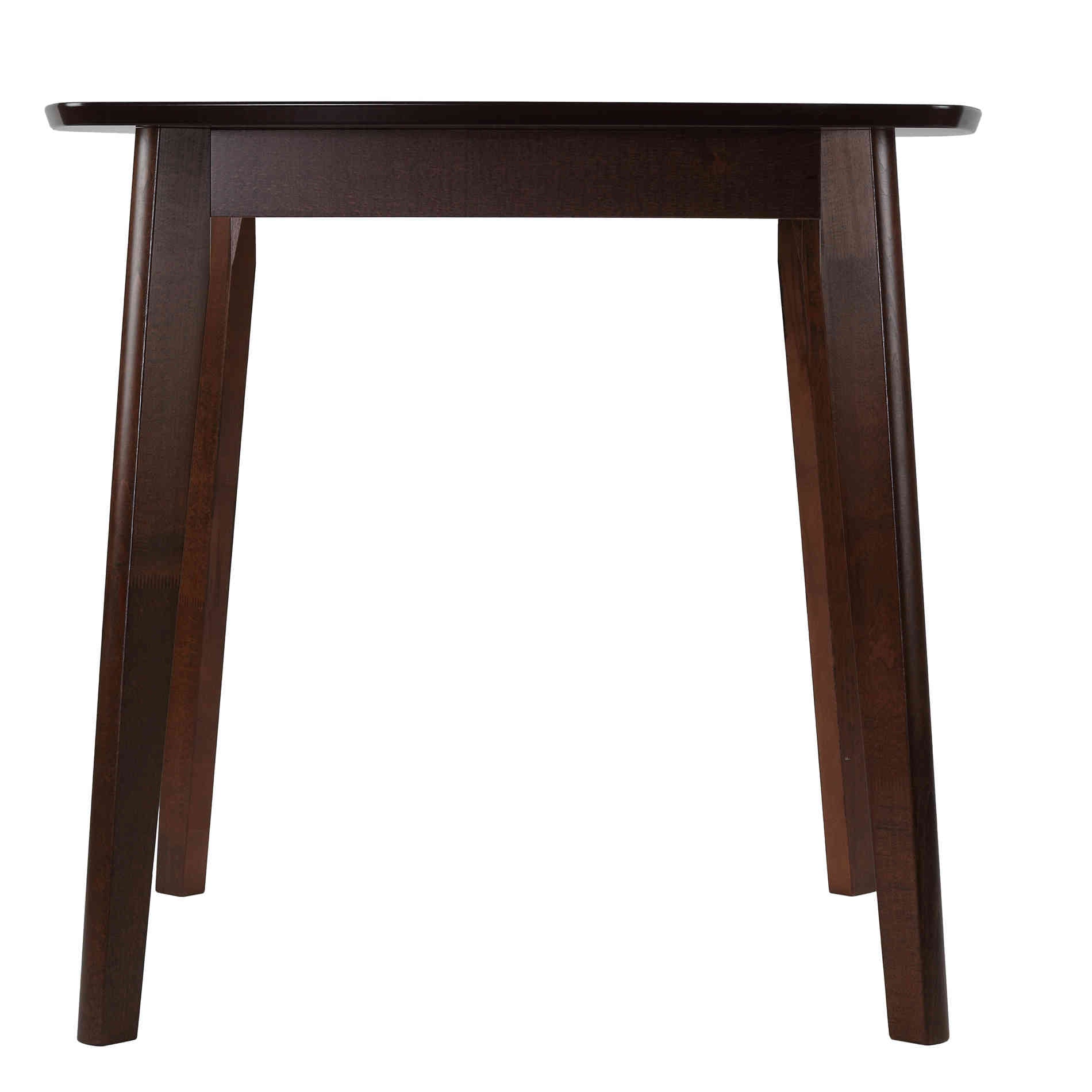 Cortesi Home Kari Small Dining Table, Walnut Finish