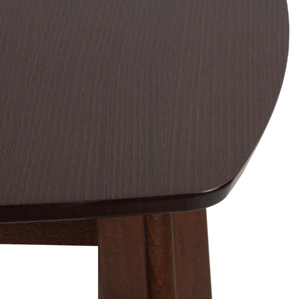 Cortesi Home Kari Small Dining Table, Walnut Finish