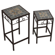 Cortesi Home Reden Mosaic Square Nesting Tables, Set of 2