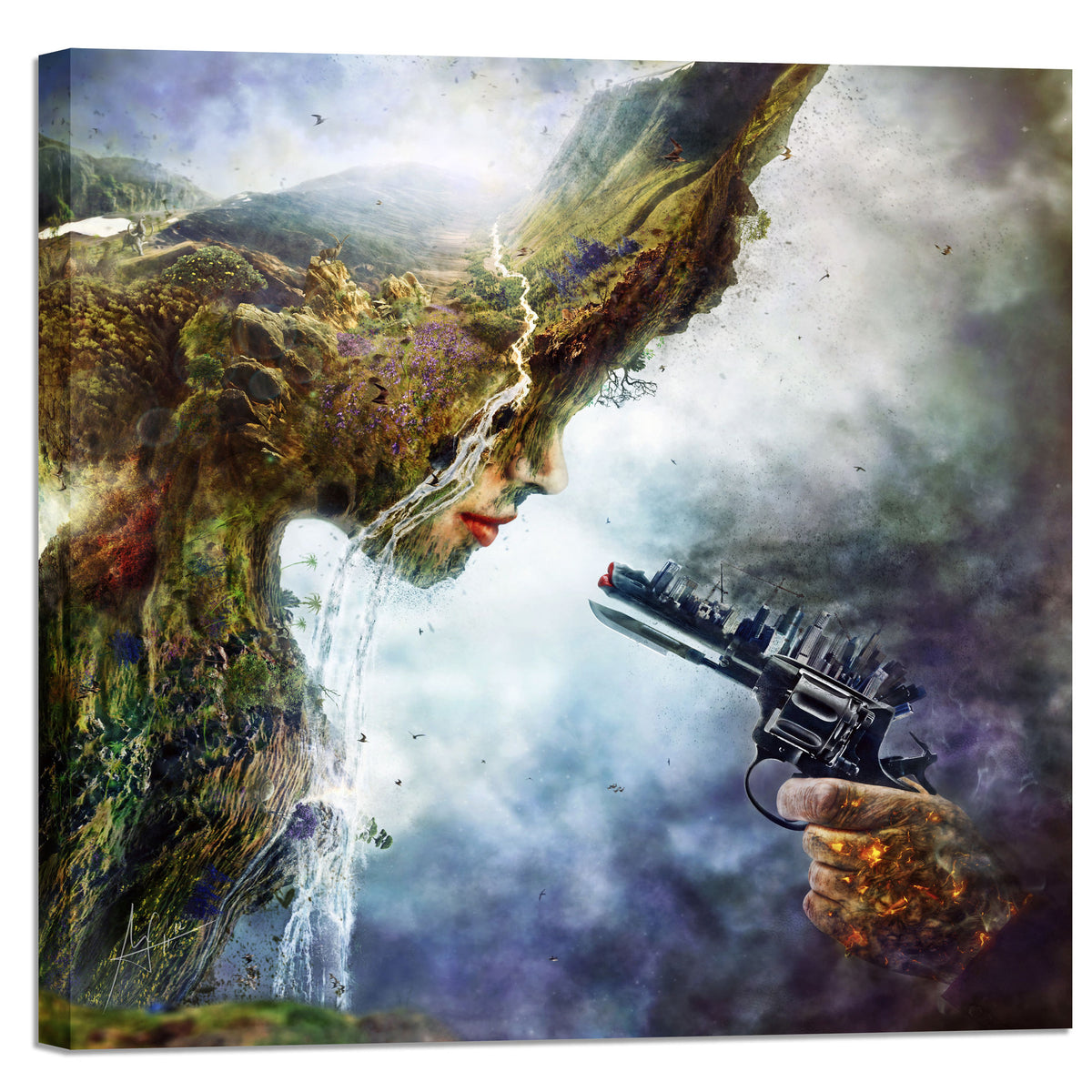 Cortesi Home "Betrayal" by Mario Sanchez Nevado, Giclee Canvas Wall Art