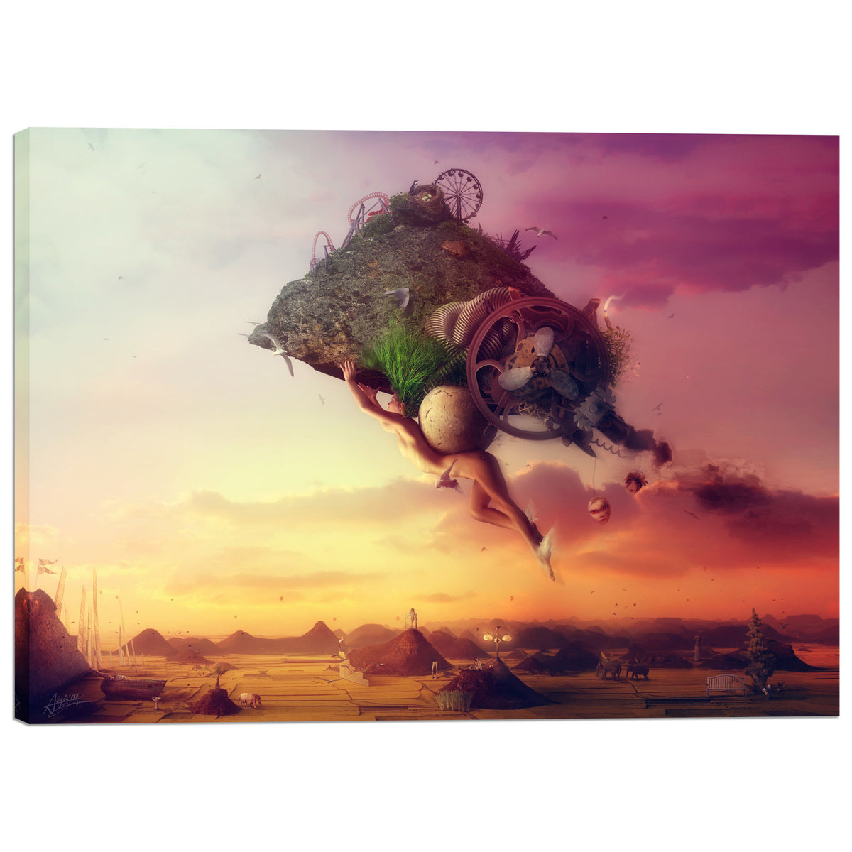Cortesi Home "The Carnival is Over" by Mario Sanchez Nevado, Giclee Canvas Wall Art